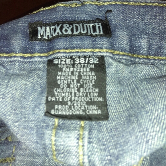 Marks & Dutch Men's Jeans 38/32 - Picture 2 of 16